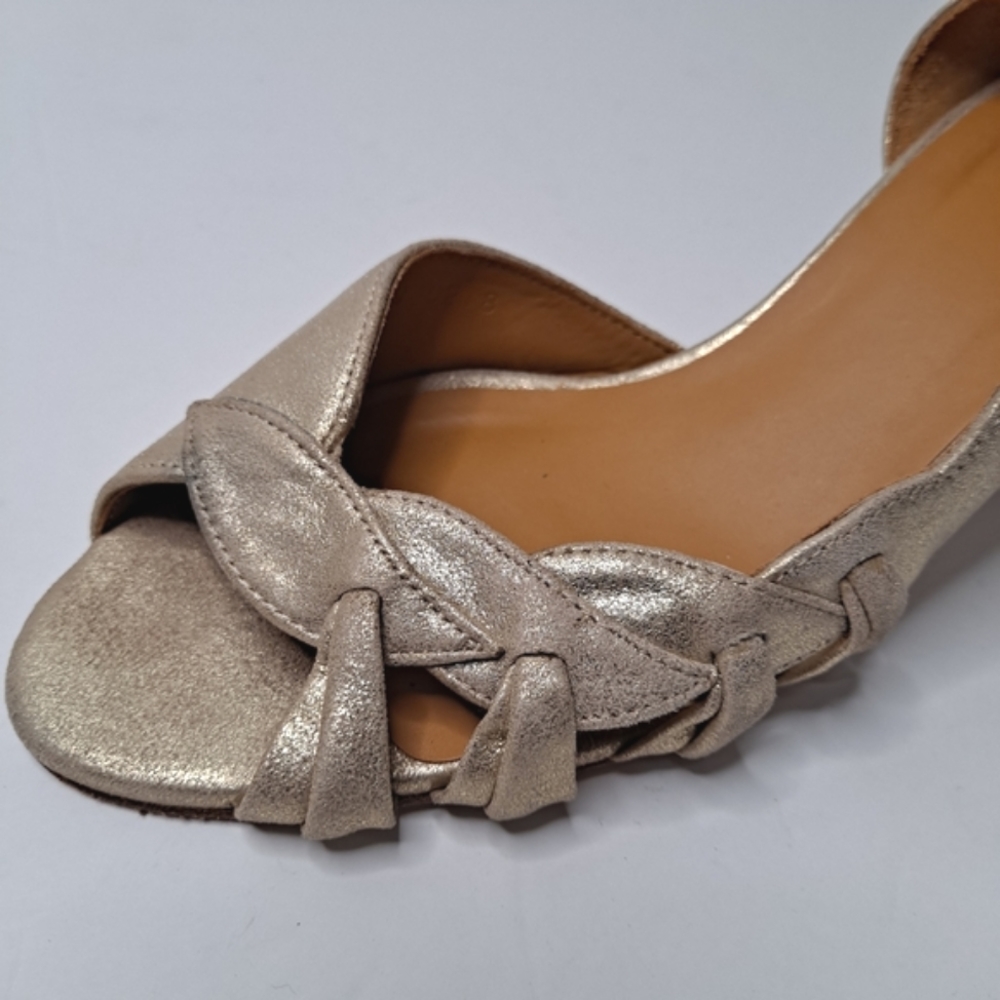 Rare Sezane Kitten Heel Peep-Toe Heels - Picture 4 of 13